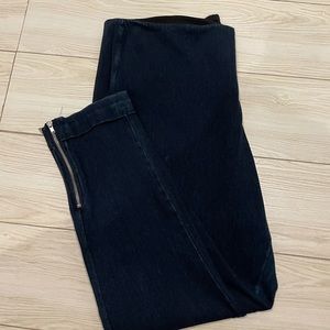 Plus size high wasted jean capris